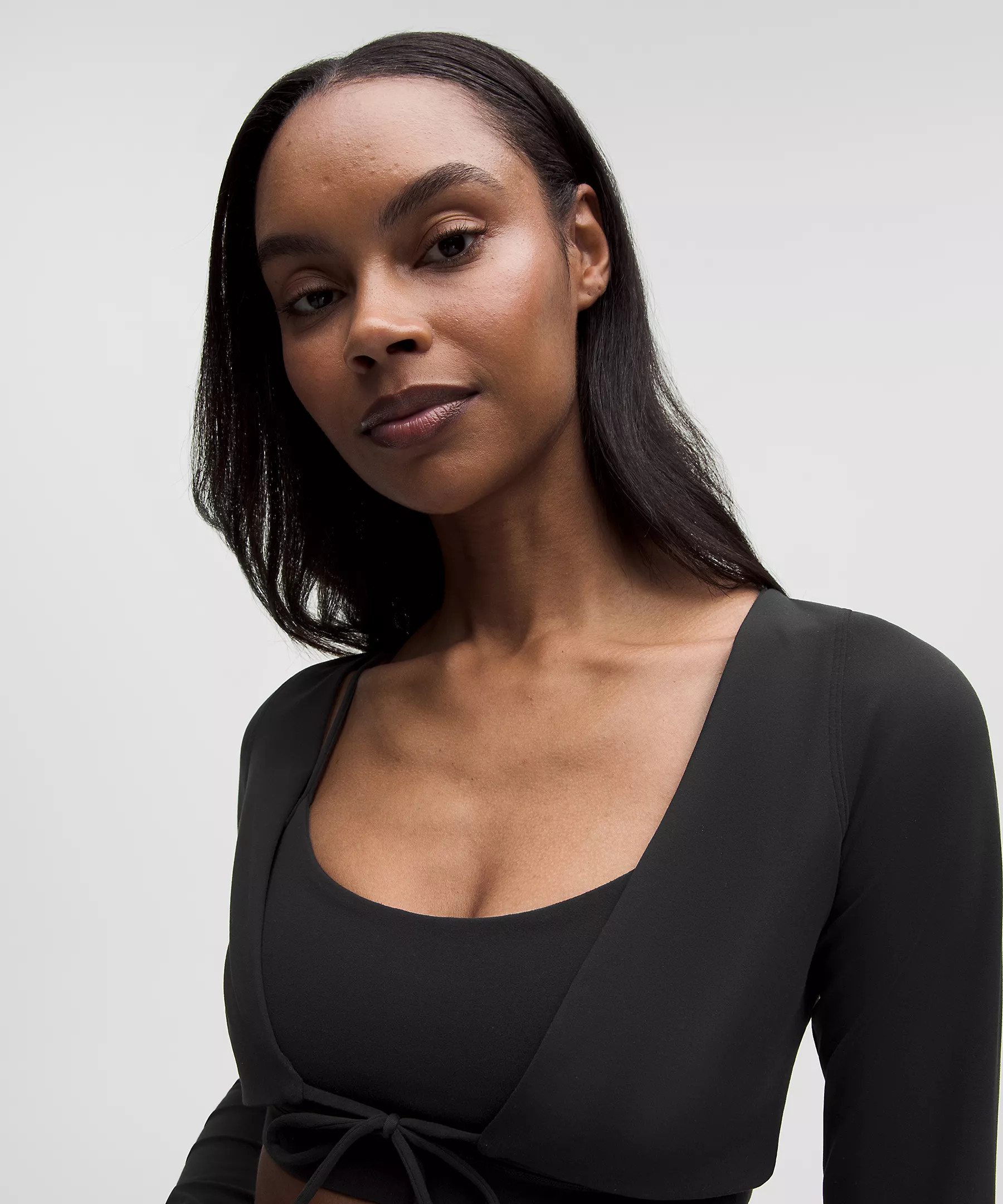 Nulu Mesh-Back Tie-Front Cropped Cardigan | Lululemon (US)
