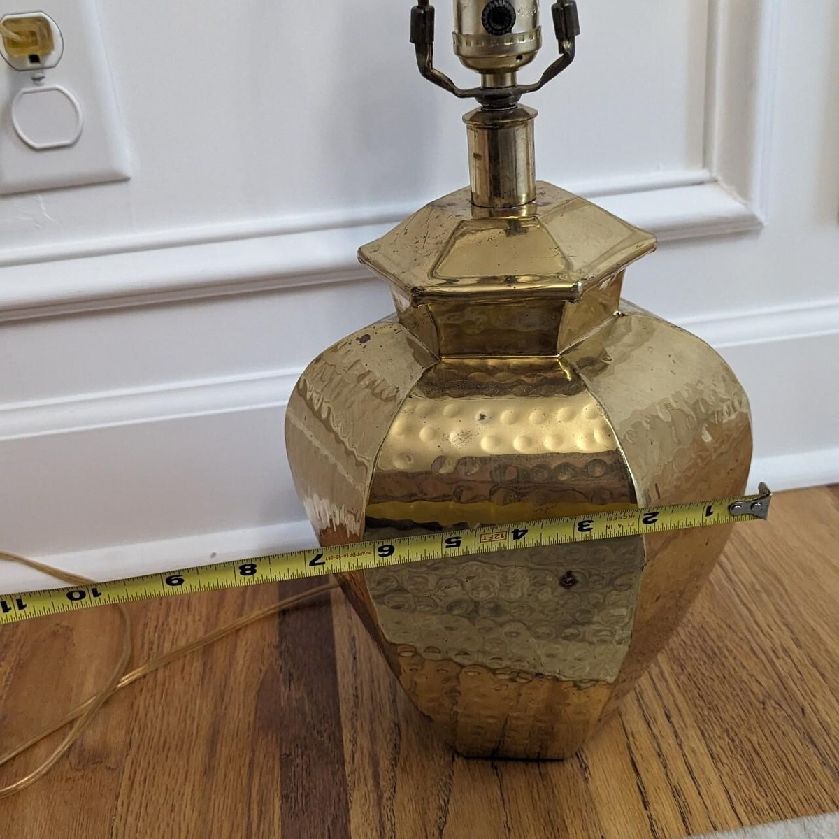 Vintage Hammered Brass Urn Ginger Jar Style Traditional Decorative Lamp | eBay US