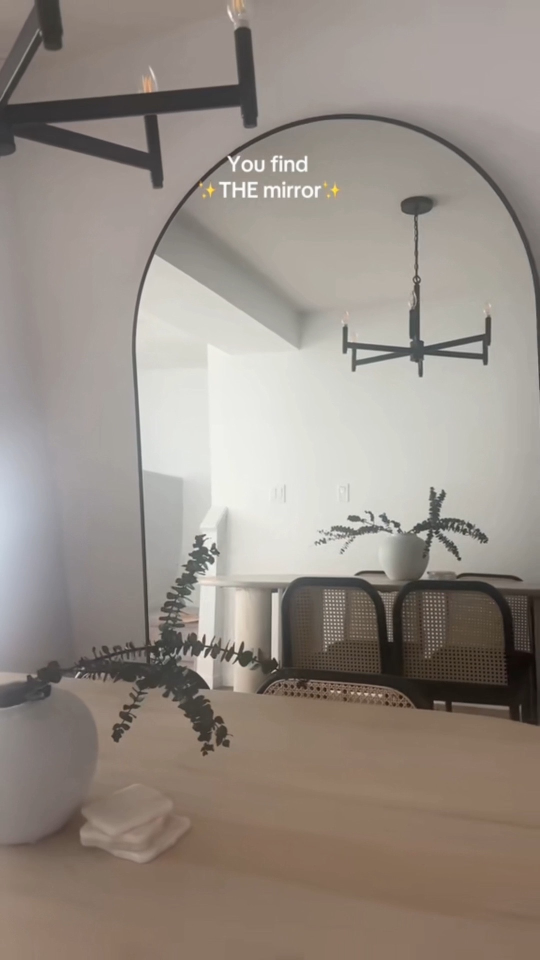 Extra large mirror that brightens the entire space. #extralarge #mirror #archmirror 

#LTKhome #LTKcanada