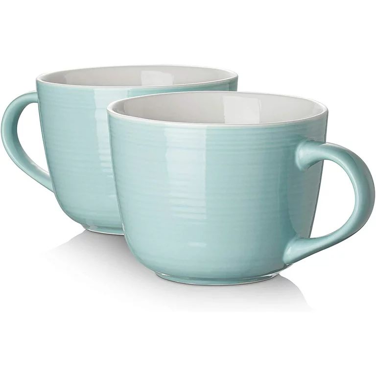 DOWAN Coffee Mug, Ceramic Soup Mugs with Handles, 17 oz Wide Large Coffee Mugs Set of 2, Dishwash... | Walmart (US)