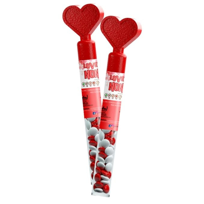 Loveable NoNo's (2 Pack) Candy Coated Chocolate Bits | Natural Valentine's Day Chocolate | Nut Fr... | Amazon (US)