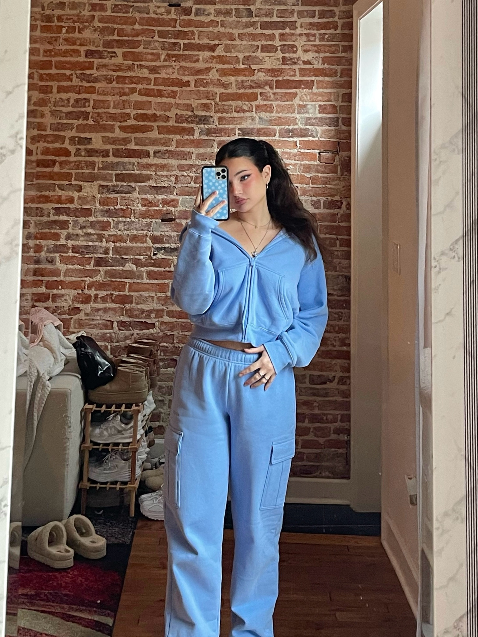 baby blue sweatset 