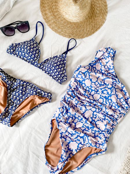 Grab J Crew swimsuits on major sale this weekend! Use code: WEEKEND Loverly Grey wears a 4 in the floral one piece and small in the two piece! 

#LTKsalealert #LTKFind #LTKswim