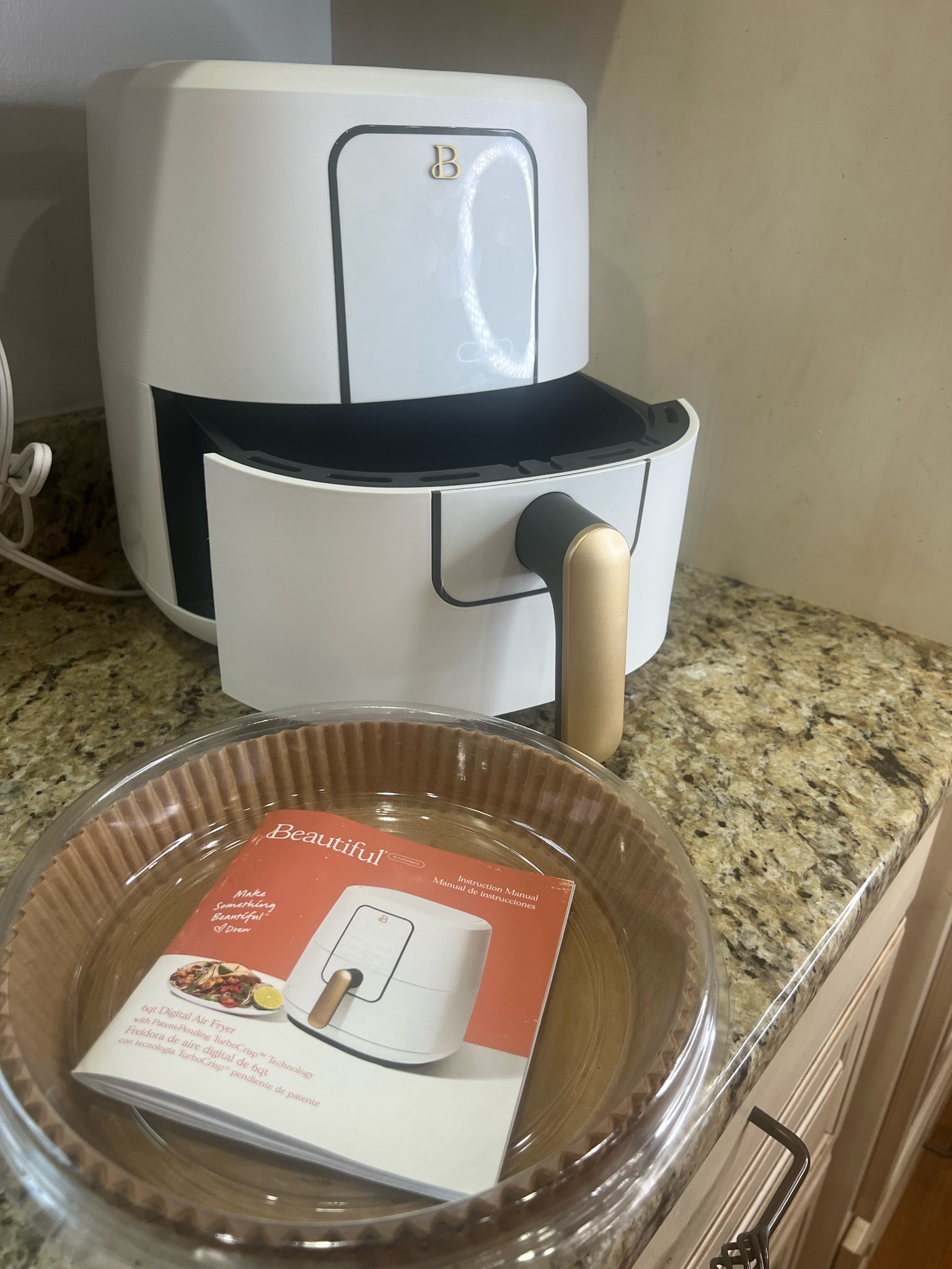 Air fryer. Drew Barrymore. White and gold kitchen 

#LTKGiftGuide #LTKparties #LTKhome