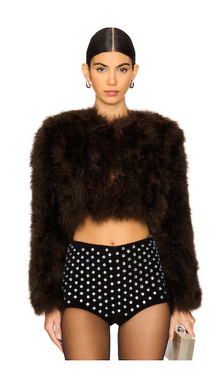 Manhattan Jacket in Chocolate | Revolve Clothing (Global)