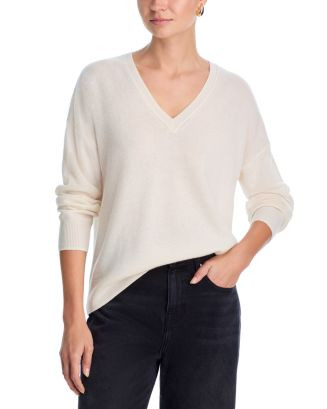 100% Cashmere V Neck Sweater - Exclusive | Bloomingdale's (AU)