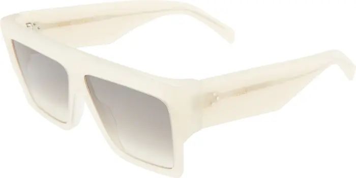 CELINE Bold 3 Dots 60mm Gradient Flattop Sunglasses | Nordstrom | Nordstrom