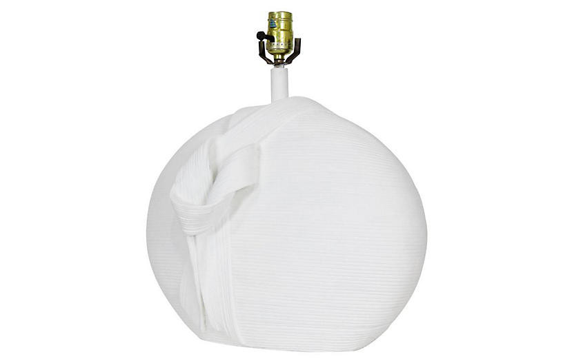 Midcentury Draped Plaster Table Lamp | One Kings Lane