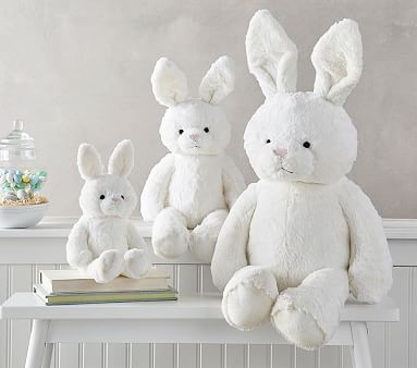 White Fur Bunny Plush | Pottery Barn Kids