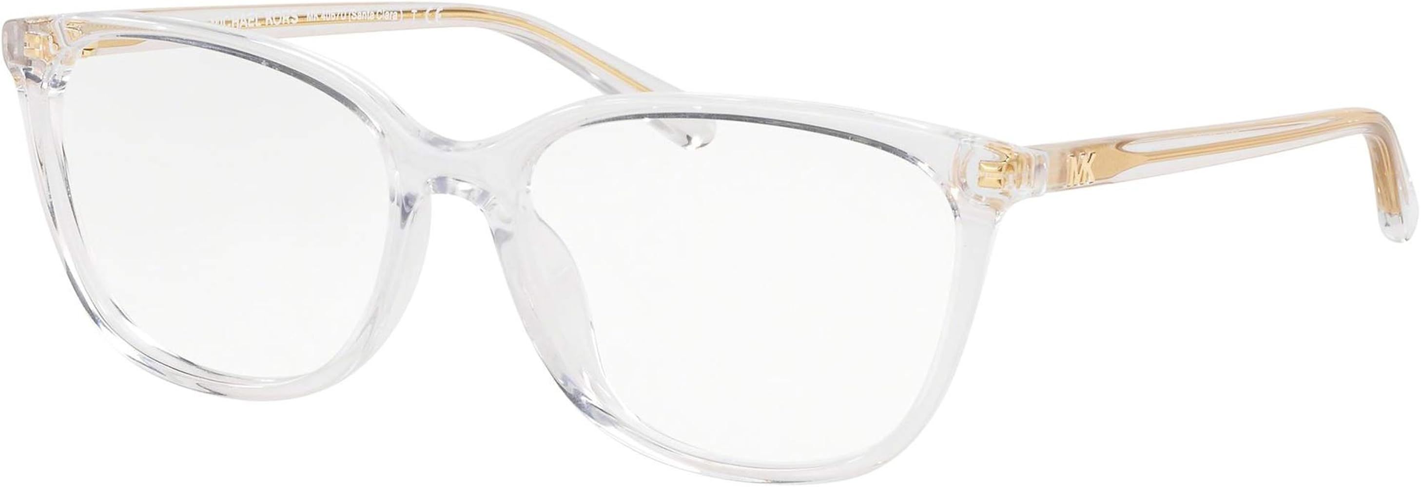 Michael Kors SANTA CLARA MK4067U Eyeglass Frames 3015-53 - Transparent MK4067U-3015-53 | Amazon (US)