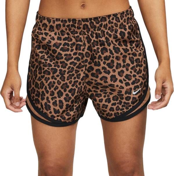 Nike Women's Dri-FIT Tempo Leopard Print Running Shorts | Dick's Sporting Goods | Dick's Sporting Goods