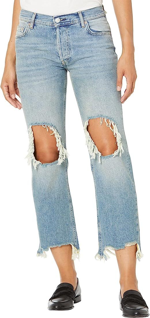 Free People Maggie Mid Rise Straight Jeans | Amazon (US)