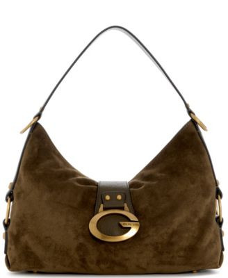 Guess Camden Large Shoulder Handbag - Espresso | Macy's
