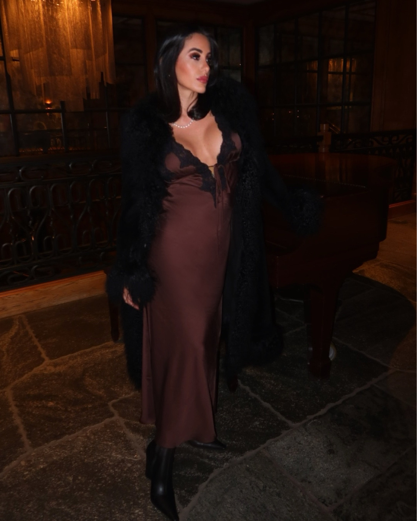 Welcome party wedding guest in Aspen #tagmyswag

Dress: Rumored
Jacket: Charlotte Simone
Gloves: Clyde World
Earrings: Bottega
Boots: JW Anderson 
Bag: Vintage Celine 

#LTKHoliday #LTKwedding #LTKtravel