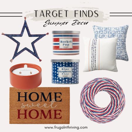 Red, white, and blue home decor from Target ✨

#summerdecor #target #targethome

#LTKhome #LTKSeasonal #LTKunder50
