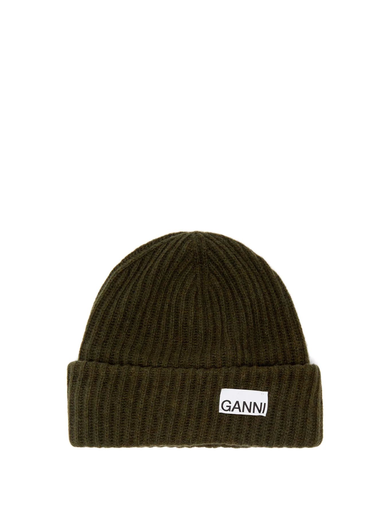 Logo-patch recycled wool-blend beanie hat | Matches (UK)