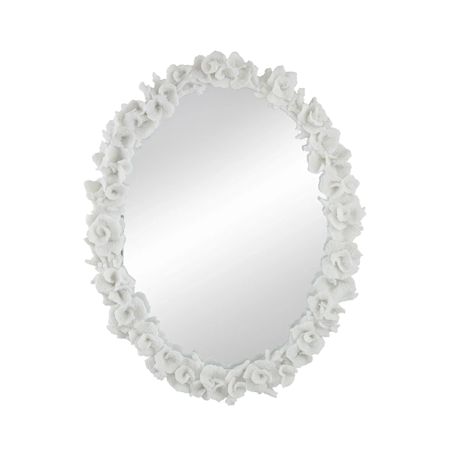 A&B Home Coral Mirror - 27.5"W x 3"L x 35.5"H - White | Walmart (US)