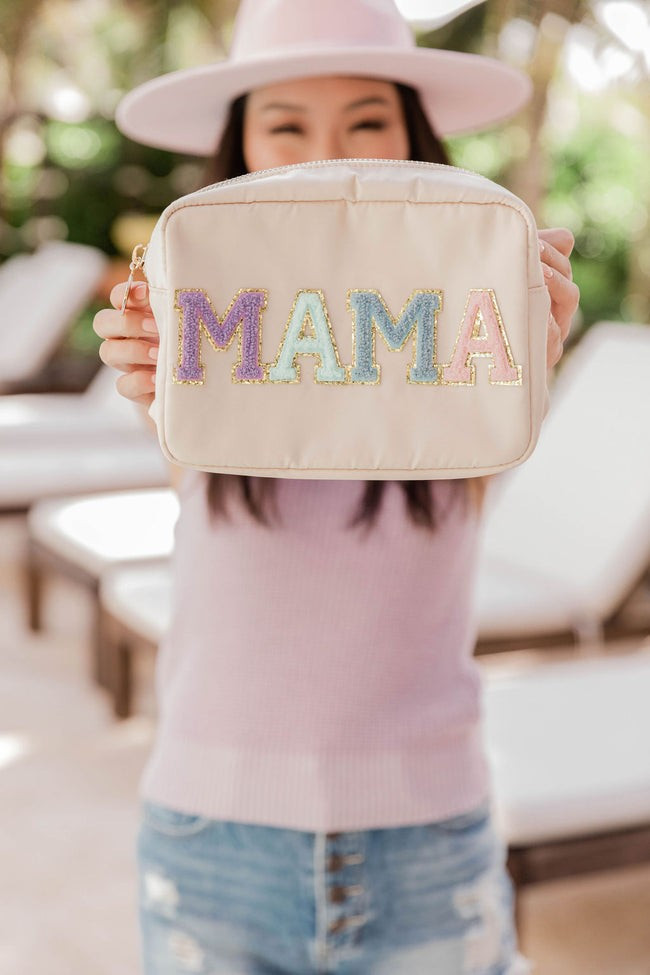 Mama Patch Multi/Tan Medium Bag | Pink Lily