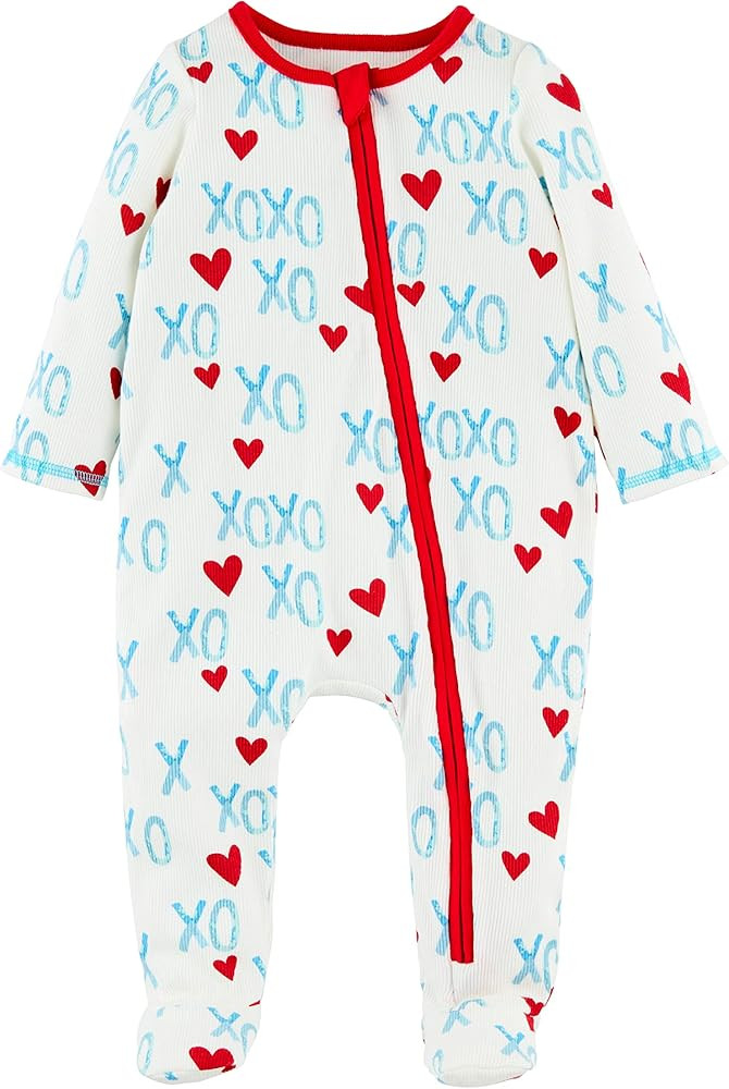 Mud Pie Baby Girl's Toddler Pajamas, Blue Valentine | Amazon (US)