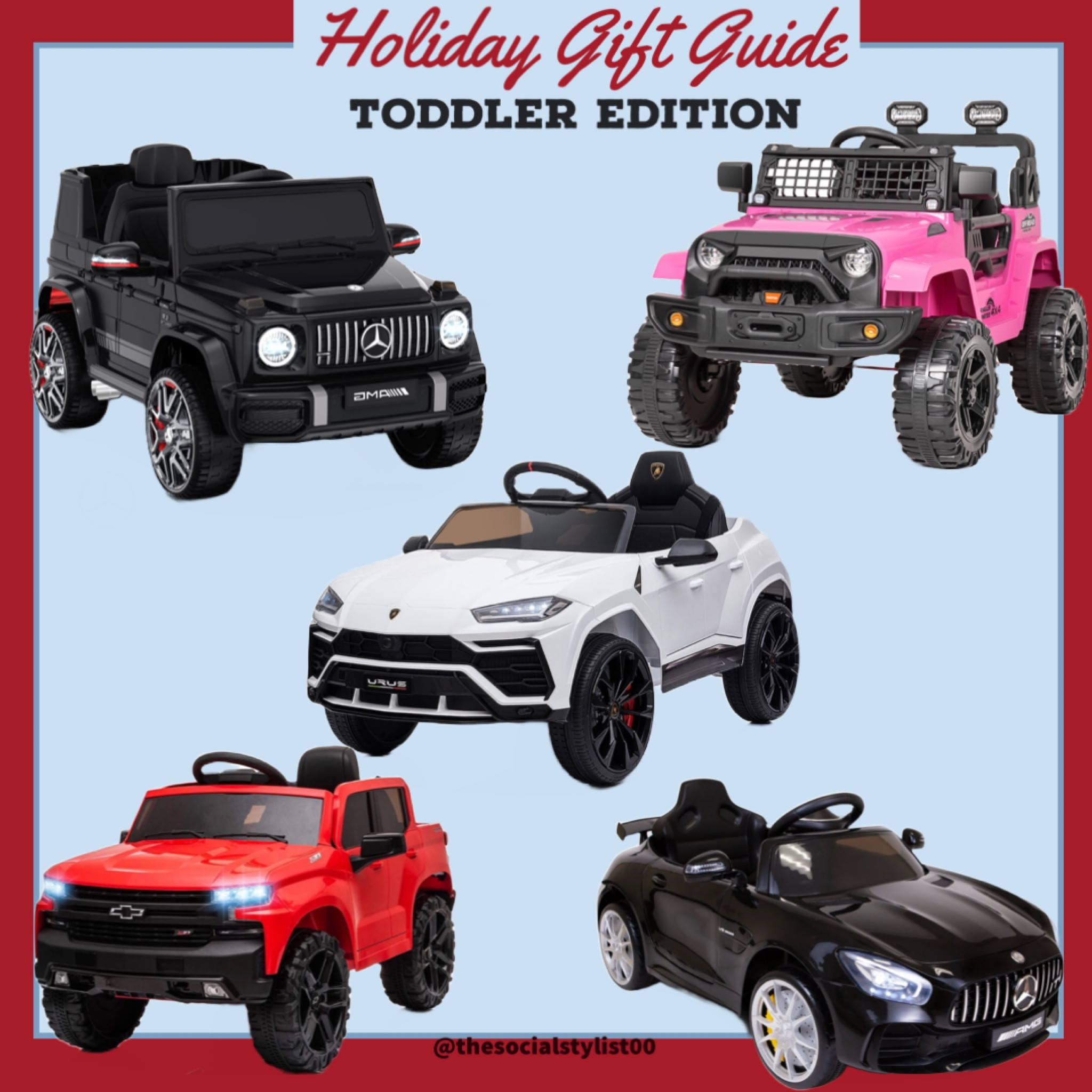 Kids Holiday Gift Guide 

Toys, Christmas, ride on, power ride on, cars, Toddler toys, baby toys, kids toys, kids cars, Christmas gift, electric ride on, powered toys 

#LTKGiftGuide #LTKkids #LTKHoliday