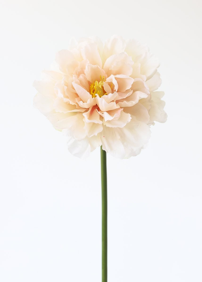 Artificial Peony in Pink Blush - 19" Tall | Afloral (US)