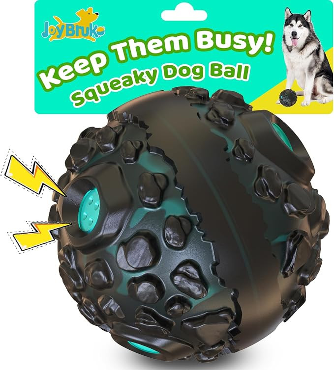 Dog Ball for Aggressive Chewers - Interactive Dog Toy Balls Fun Squeaky Sound to Keep Them Busy, ... | Amazon (US)