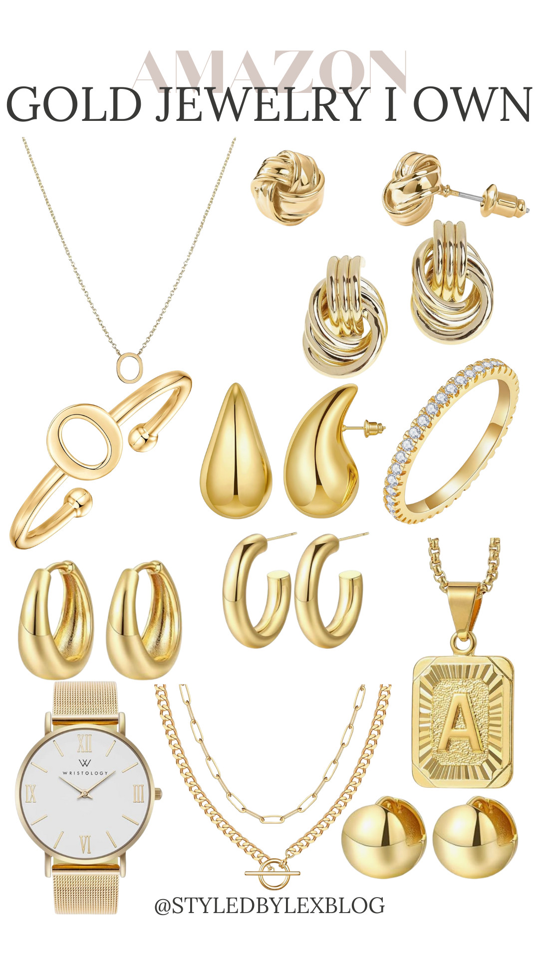 💫 Chic & Affordable Gold Jewelry 💫
If you love gold jewelry, you need these stunning Amazon finds in your collection! From dainty necklaces to chunky earrings, these pieces are timeless and perfect for every occasion. Shop them now on my LTK! #ltkstyle #ltkfashion #affordablejewelry

LTK jewelry, affordable fashion, gold necklace, gold hoop earrings, jewelry styling tips, everyday jewelry, must-have accessories, statement jewelry, Amazon fashion finds, jewelry trends 

 #LTKFindsUnder50 #LTKFindsUnder100 #LTKStyleTip