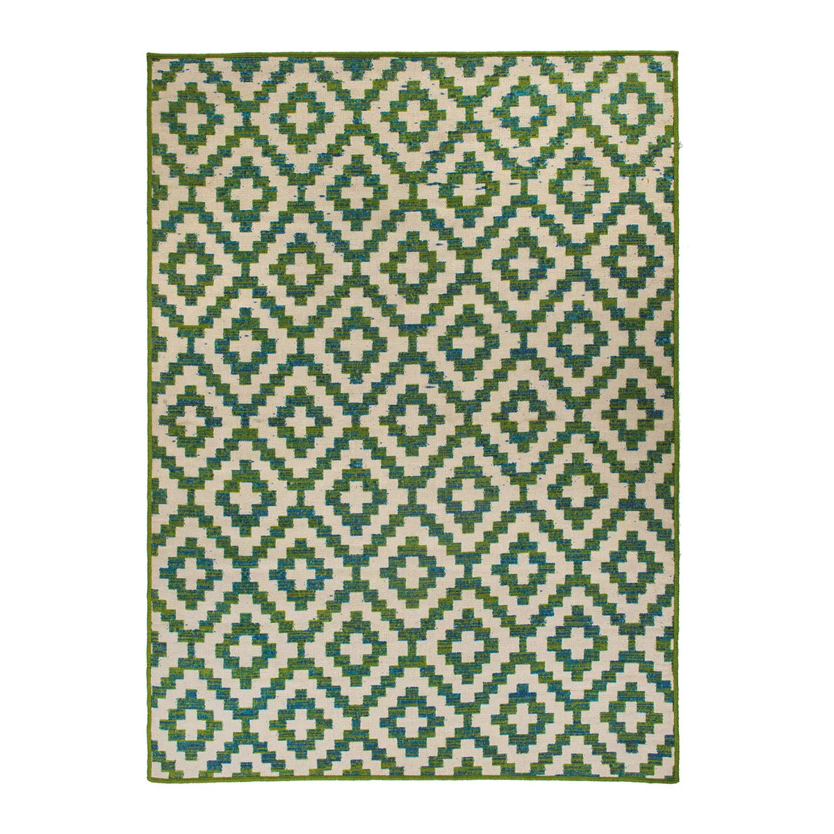 World Rug Gallery Contemporary Geometric Trellis Indoor/Outdoor Area Rug - GREEN 7'10"X10': UV-Re... | Target