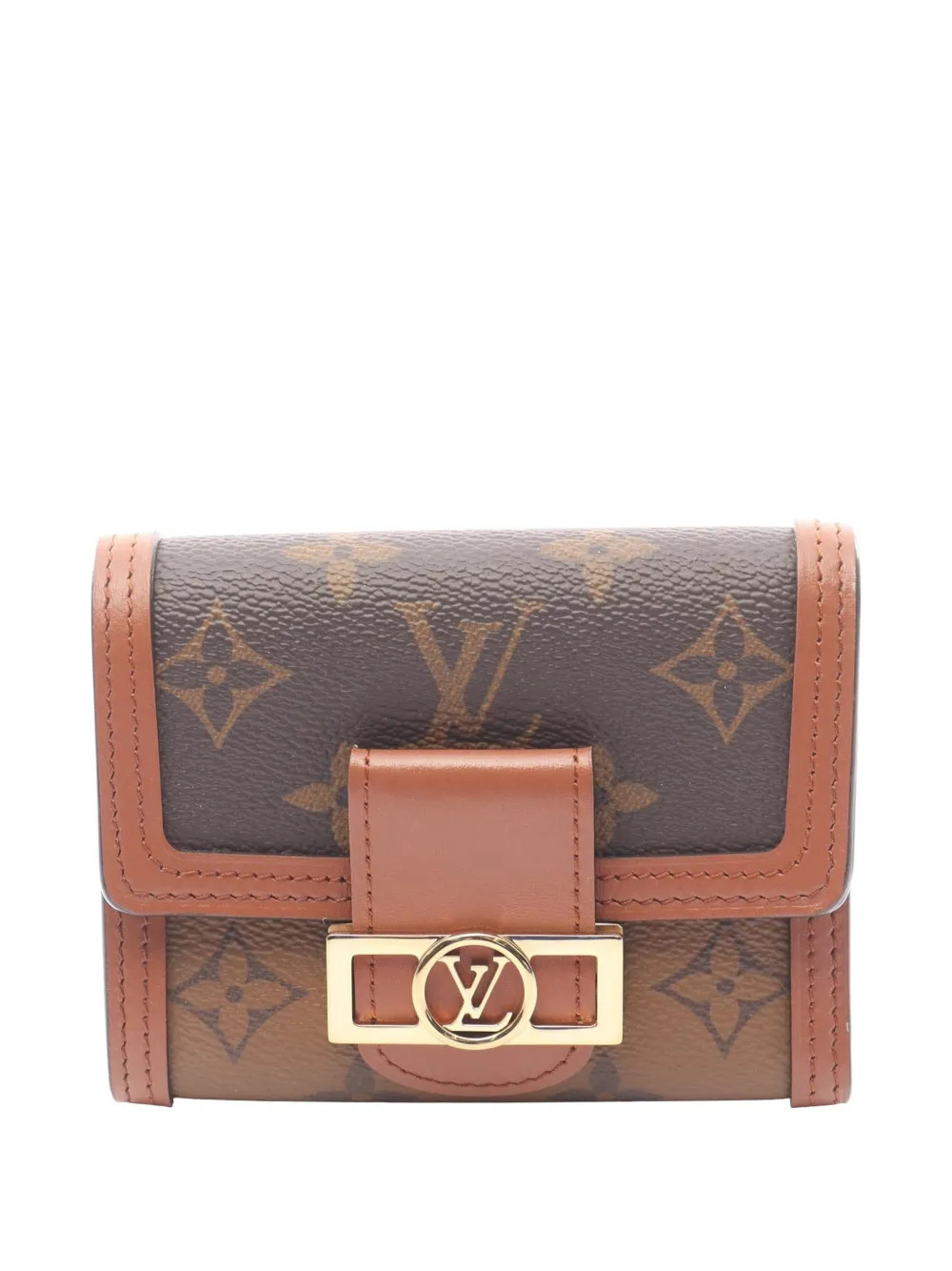 Louis Vuitton Pre-Owned 2021-2025 Monogram Reverse Dauphine Compact Wallet small wallets - Brown | Farfetch Global