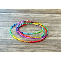 Long Boho Necklace, Seed Bead Layering, Bohemian Jewelry, Beaded Wrap Bead, Hippie Style, Jewelry | Etsy (US)