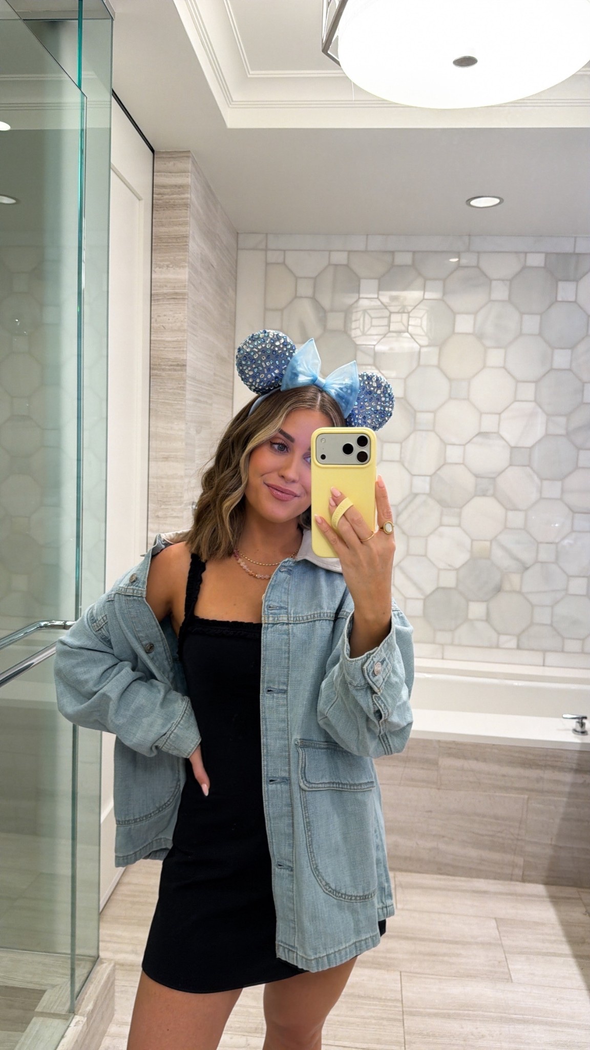 What I wore to Epcot yesterday! Wearing a small in this activewear dress + xs in free people jacket — Mickey ears, shoes & socks linked also. A comfy look for taking on the Disney parks as a mom! 

Disney vacation // Disney outfits // Disney mom // spring break 

#LTKTravel #LTKootd #LTKmomlife