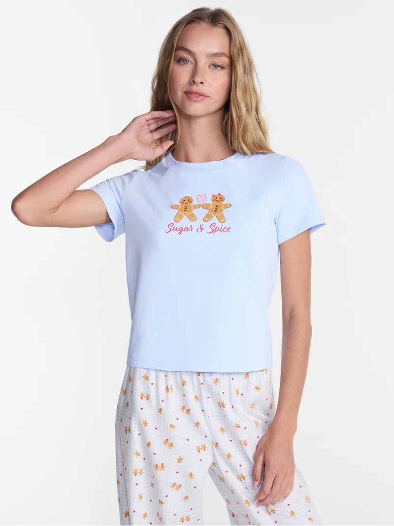 No Boundaries Graphic Baby Sleep Tee, Women's XS-XXL | Walmart (US)