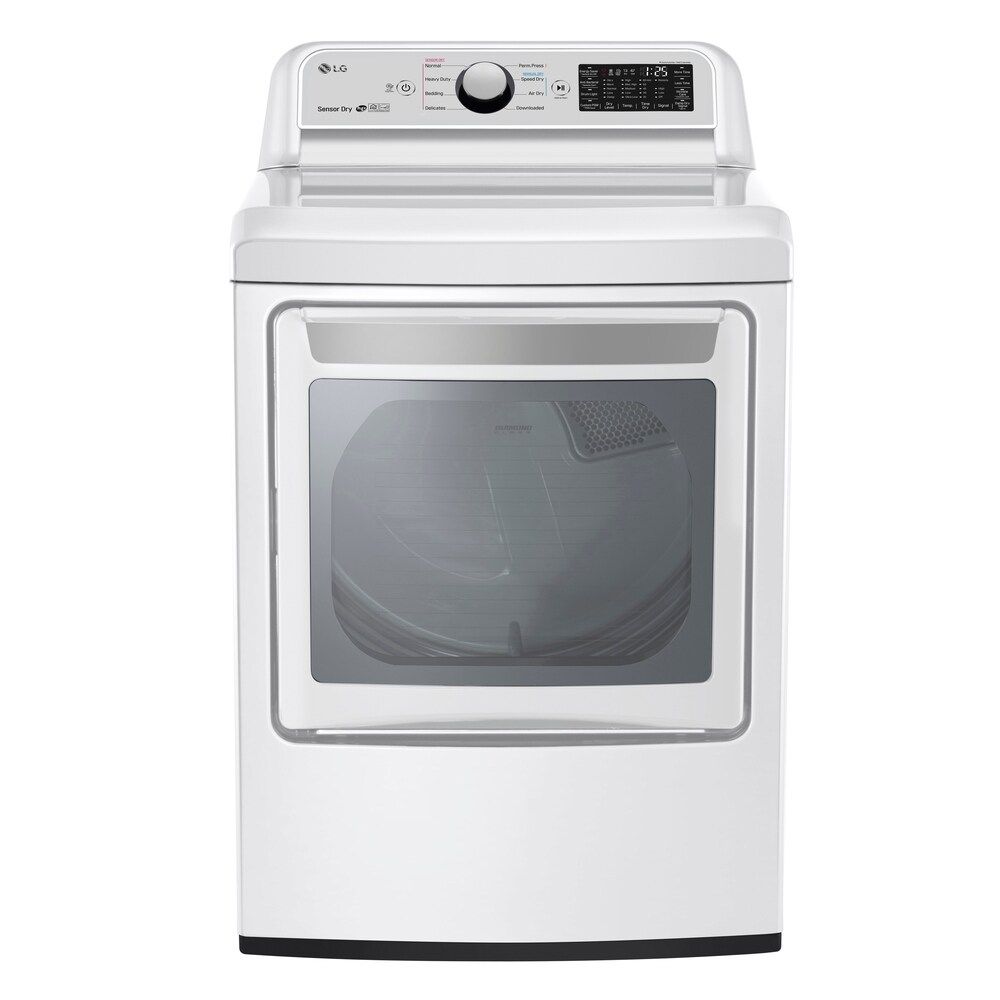 LG DLE7300WE 7.3 cu. ft. Smart wi-fi Enabled Electric Dryer with Sensor Dry Technology - White | Bed Bath & Beyond