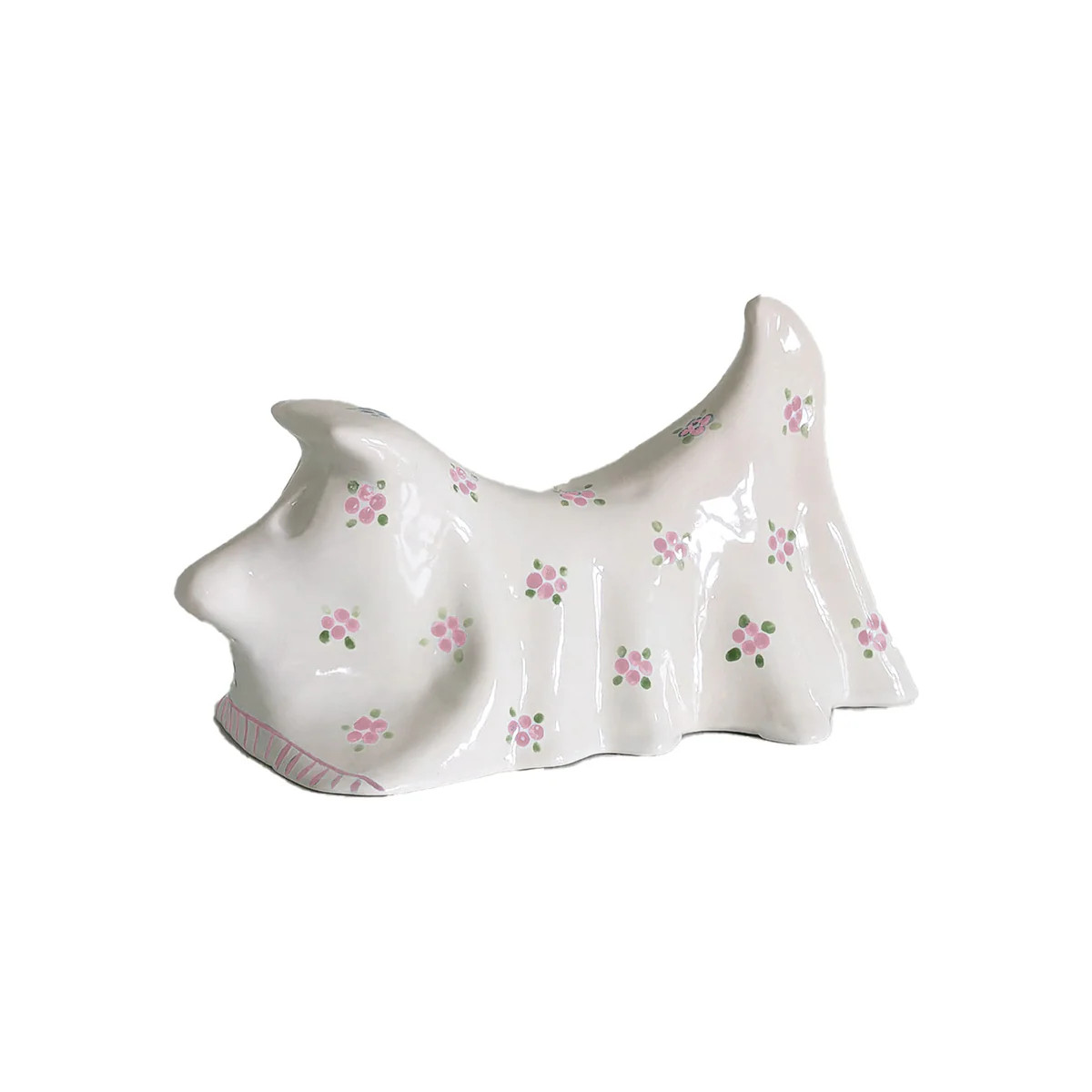 Vintage Floral Bedsheet Ghost- Dog | Lo Home by Lauren Haskell Designs