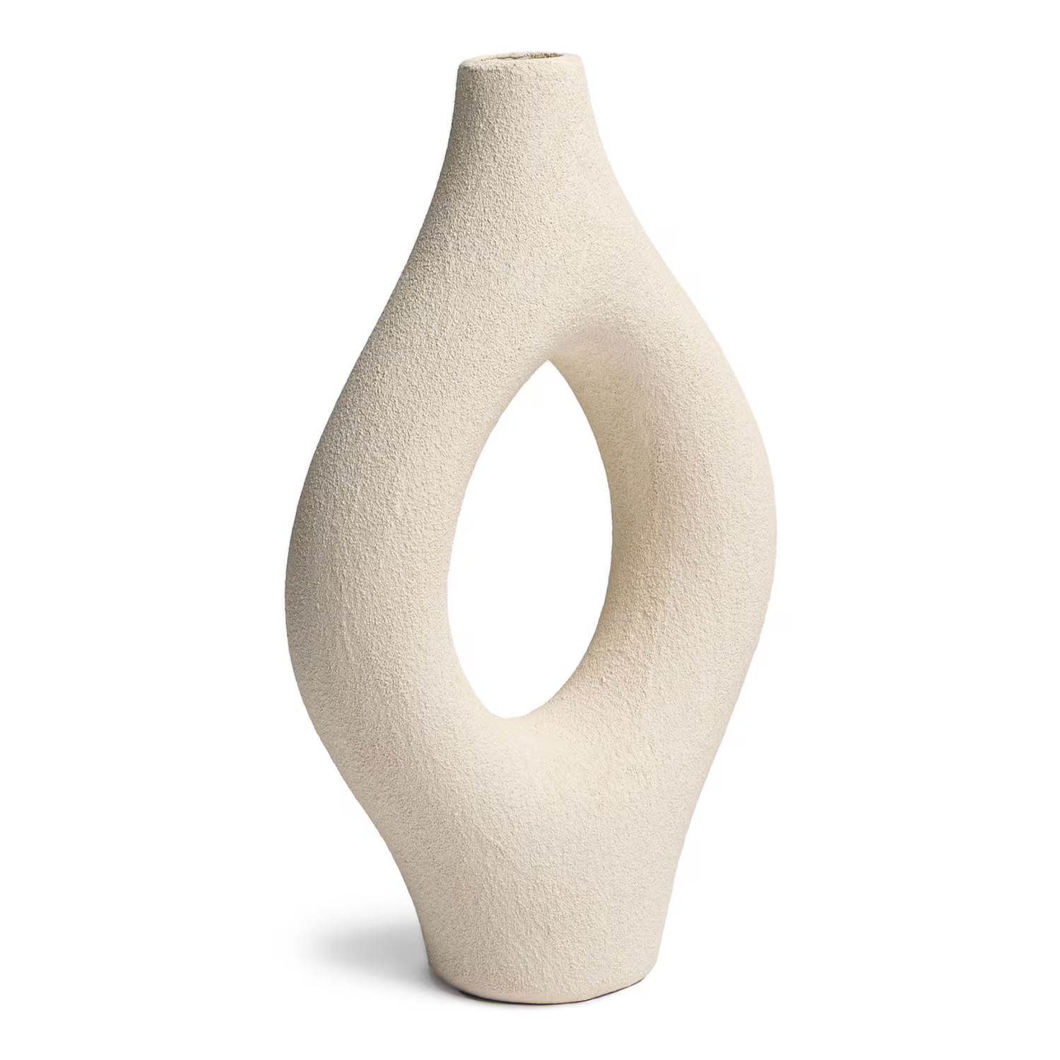 Maven Lane - Villa Moda Emile Abstract Organic Decorative Modern Vase, Large, White | Best Buy U.S.