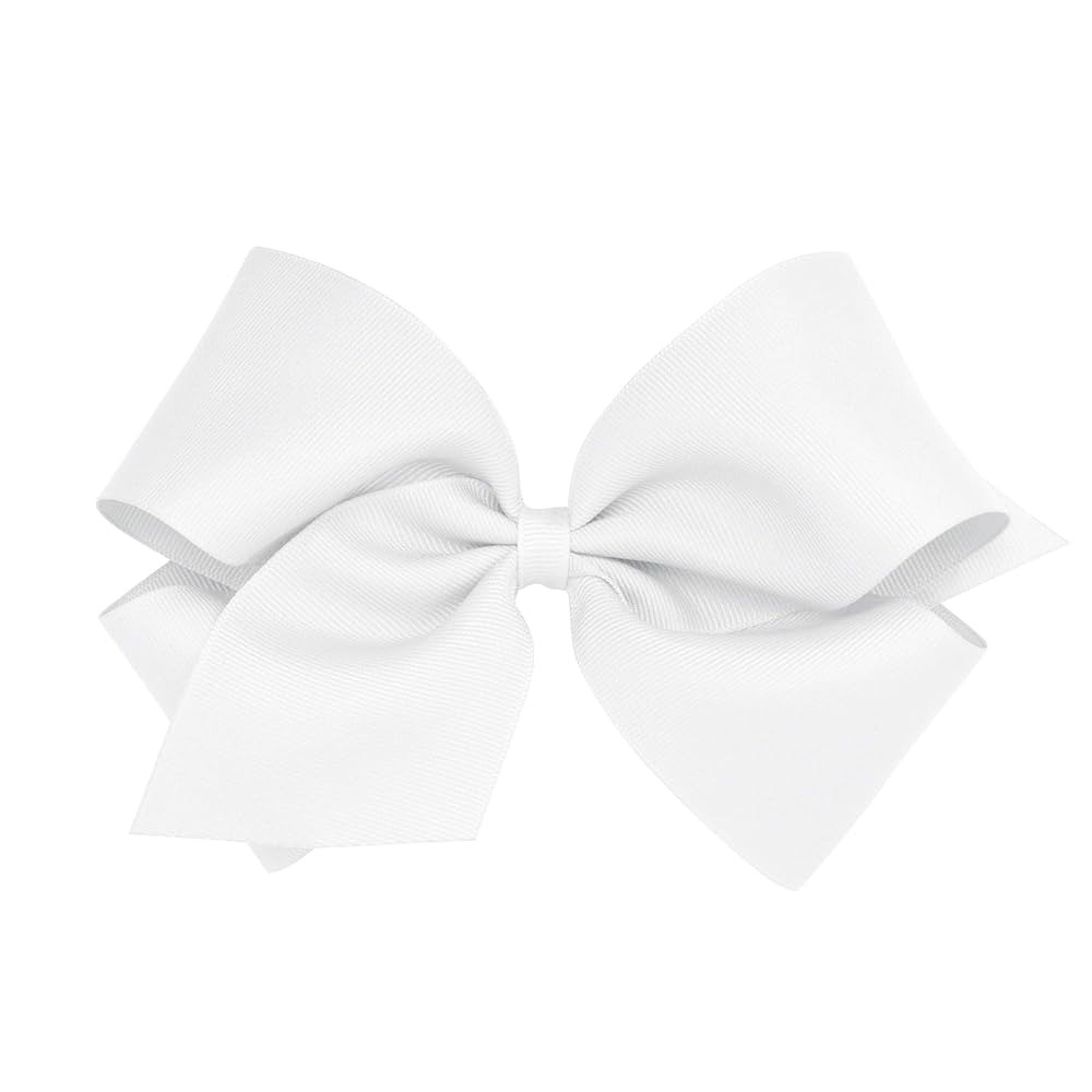 Wee Ones Girls' Plain Wrap Classic Grosgrain Hair Bows on a WeeStay No-Slip Hair Clip, Handmade, ... | Amazon (US)