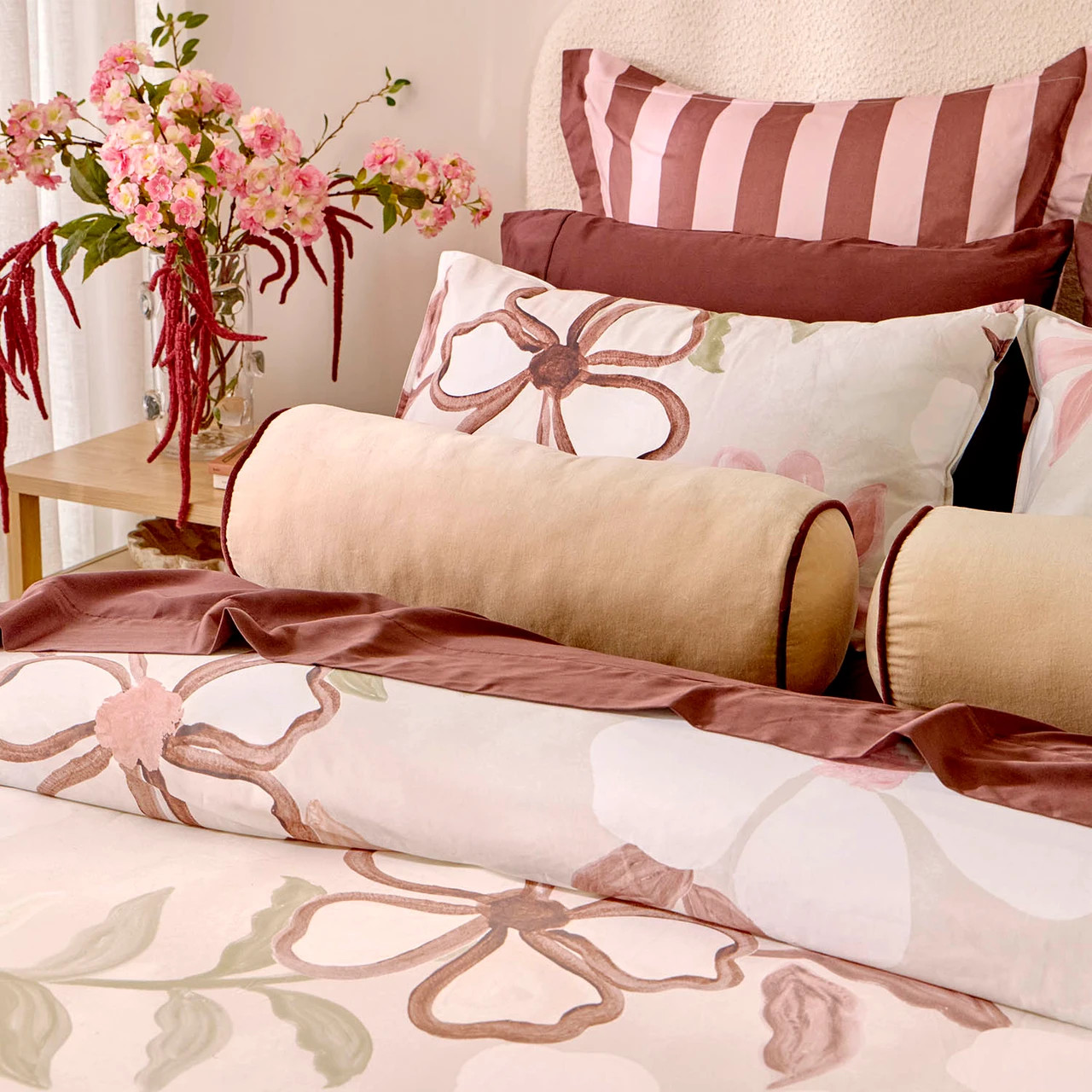 Kira Velvet Bolster Cushion | Pillow Talk AU