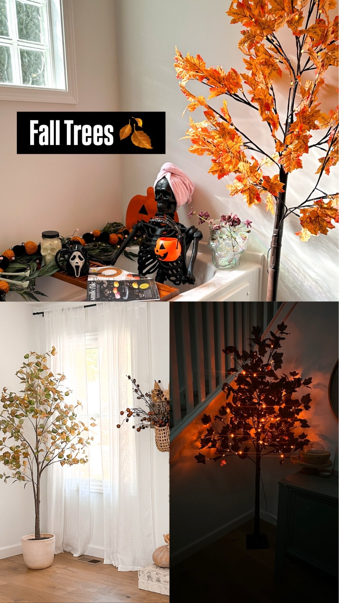 Fall trees. Halloween tree. Faux fall tree. Faux trees. Decorative trees.

#LTKSeasonal #LTKHome