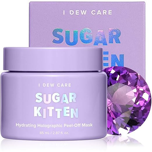 I DEW CARE Sugar Kitten | Holographic Hydrating Peel-Off Glitter Face Mask with Niacinamide | Kor... | Amazon (US)