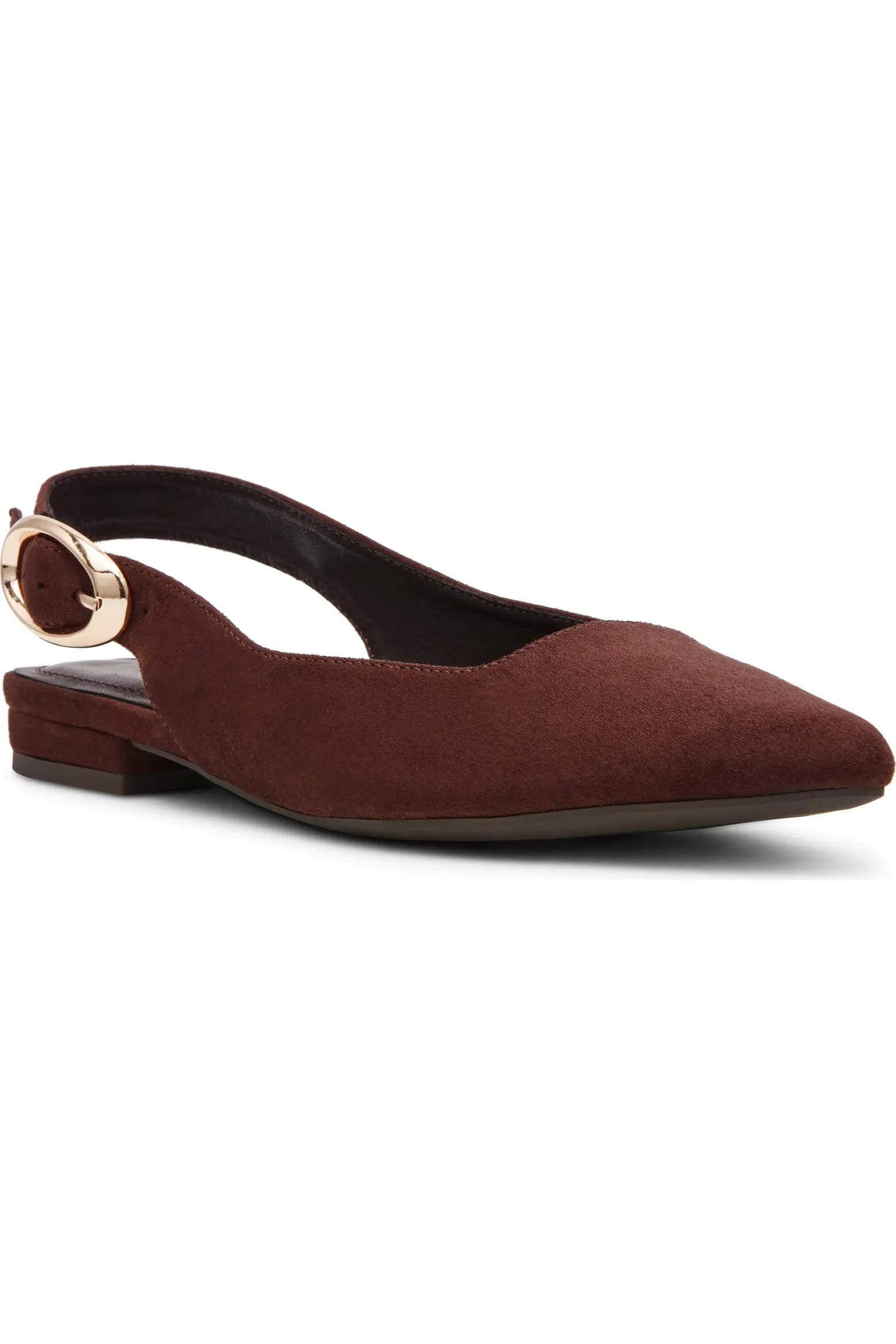 Anne Klein Kalil Faux Leather Slingback Pointed Toe Flat (Women) | Nordstromrack | Nordstrom Rack