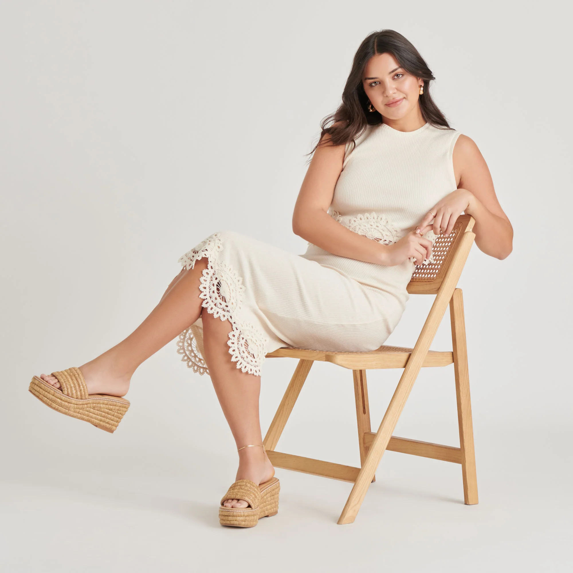THRONE WEDGES LT NATURAL RAFFIA | DolceVita.com