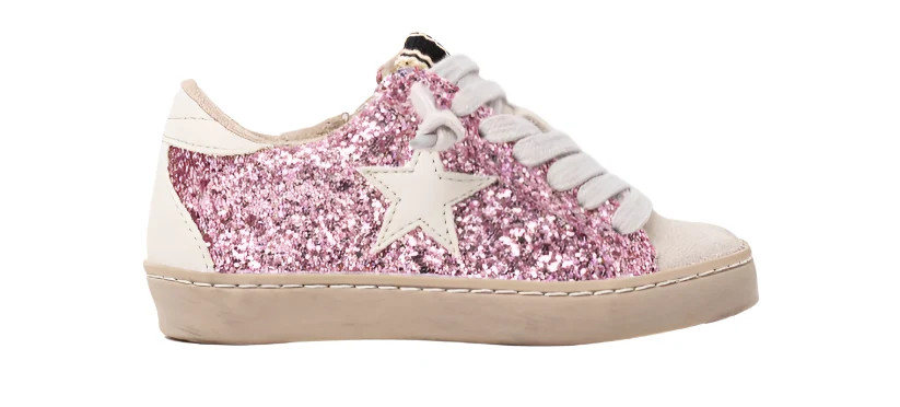 Shu Shop Paula Sneaker- Fuchsia Glitter | JoJo Mommy