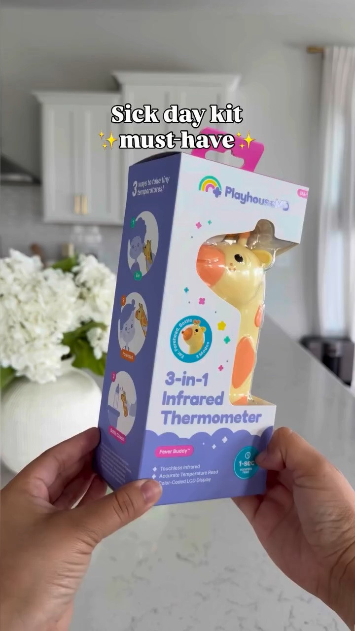 Comment “Giraffe” and I’ll send you a 🔗🤒✨

It’s always a struggle to check the temperature of my kids when they’re sick so I had to snag this thermometer that reads in one second 😅 love that it has an ear option.

#sickdaykit #momfind #momlife