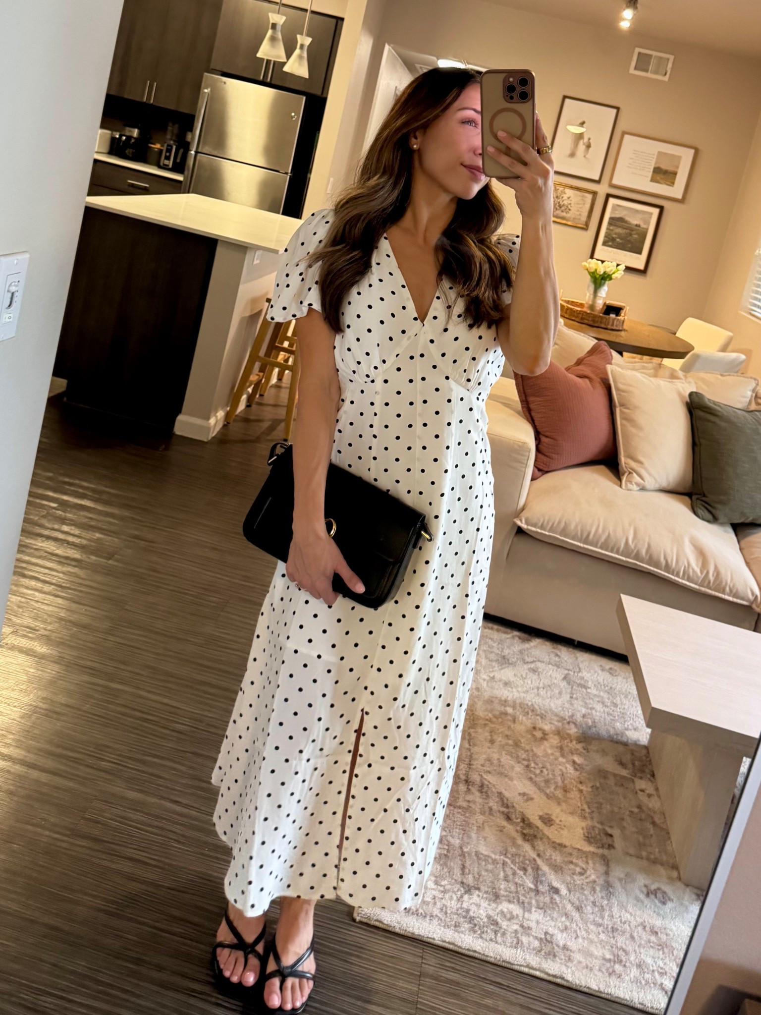 Polka dot dress - perfect for date night, birthday dinner or any event! Wearing size 00 petite - dress runs big! 

#LTKPetite