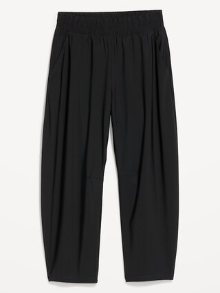 High-Waisted SleekTech Barrel Ankle Pants | Old Navy | Old Navy (US)