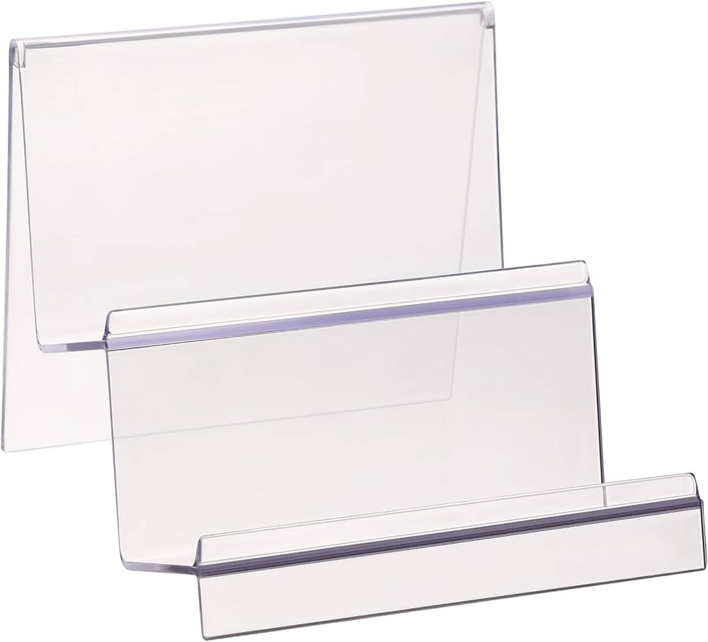 DOITOOL Clear Acrylic Wallet Display Stand Holder 2 Tier Handbag Purse Display Stand Jewelry Disp... | Amazon (US)