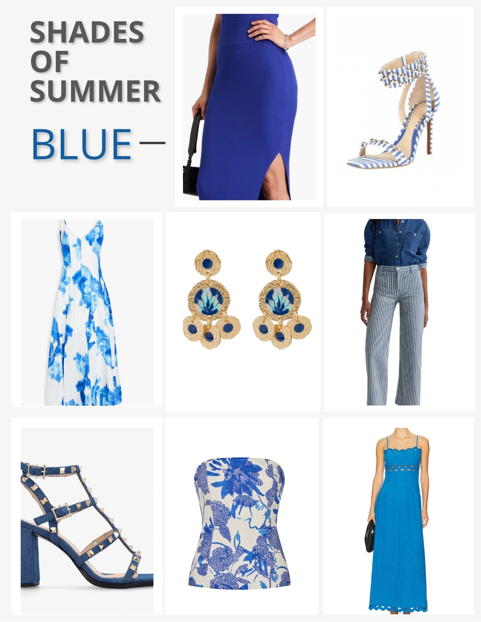 Fells like summer when you wear this summer’s bold shades of blue. From turquoise to indigo and royal blue, add a splash of this color into your summer wardrobe. Shop our favorite blue handbags, jewelry, shoes, tops, dresses and more.

#LTKShoeCrush #LTKSummerEdit #LTKStyleTip