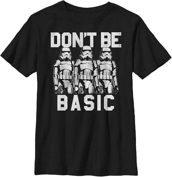 Star Wars Boys' Don't Be Basic Stormtroopers T-Shirt | Amazon (US)