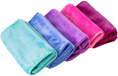 Nugilla Makeup Remover Cloth 5 Pack - Reusable Microfiber Cleansing Towel，Suitable for All Skin... | Amazon (US)