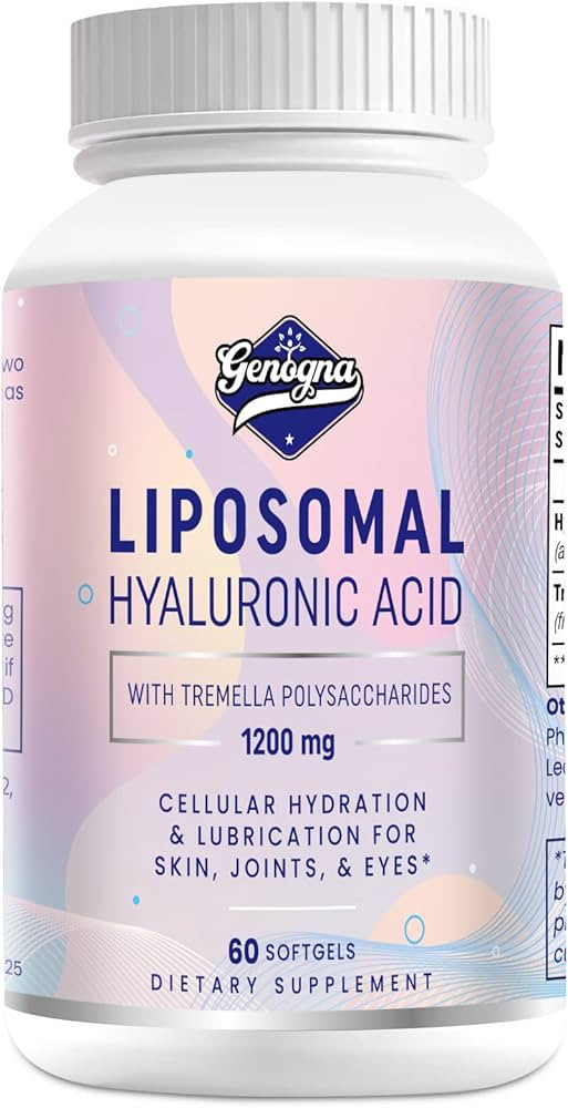 Liposomal Hyaluronic Acid Supplements 1000mg-High Bioavailable Dietary Hyaluronic Acid Capsules w... | Amazon (US)